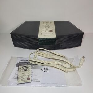 Bose speaker black wave radio AWR1-1W with remote and instructions bundle